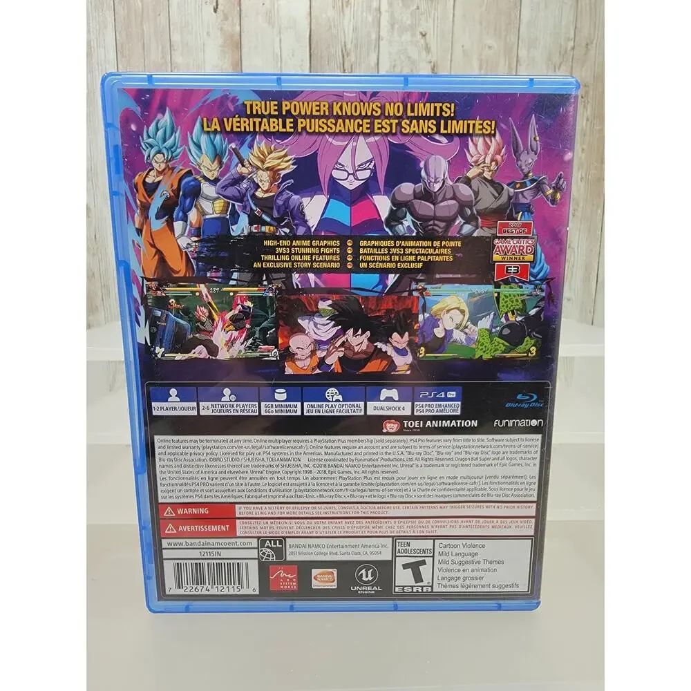 Dragon Ball Fighter Z (Sony PlayStation 4, 2018) PS4 Tested